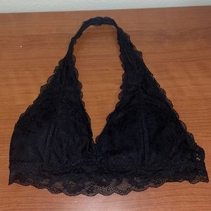 Hollister black lace bralette